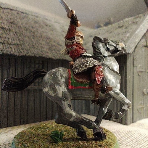 Éomer Mounted metal miniature used, Games Workshop 1999