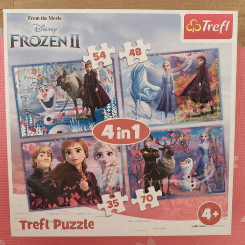 Frozen 2 puzzle 4 in 1 like new