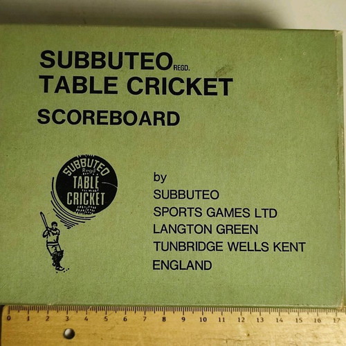 Subbuteo table cricket score counter like new from 1975