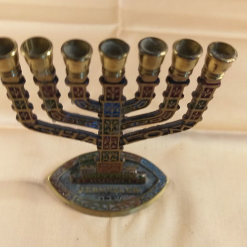 Menorah candlestick used from Jerusalem
