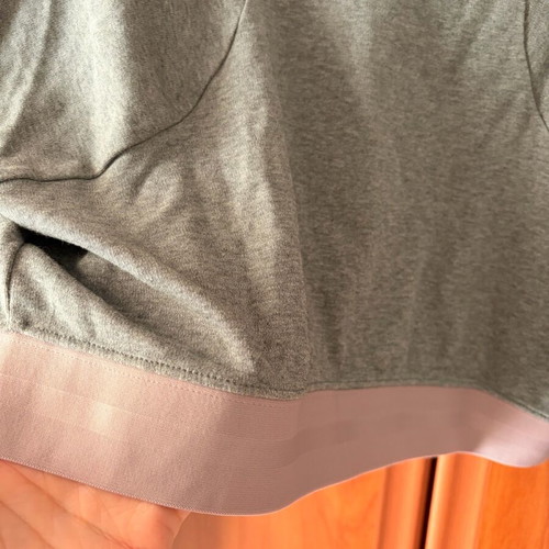 Nike cropped long-sleeve shirt XL like new, gray pink