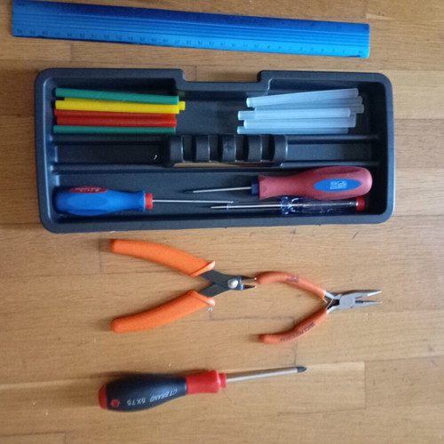Tool storage and transport case used, small 30x15x13 cm