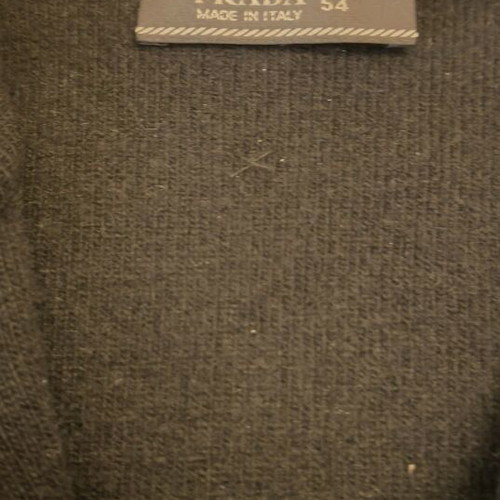 Prada black wool cashmere cardigan size 54 like new