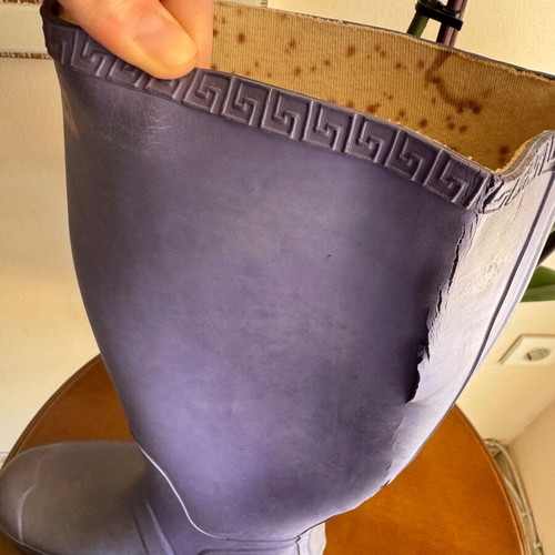 Hunter waterproof boots used, lilac purple, size 39