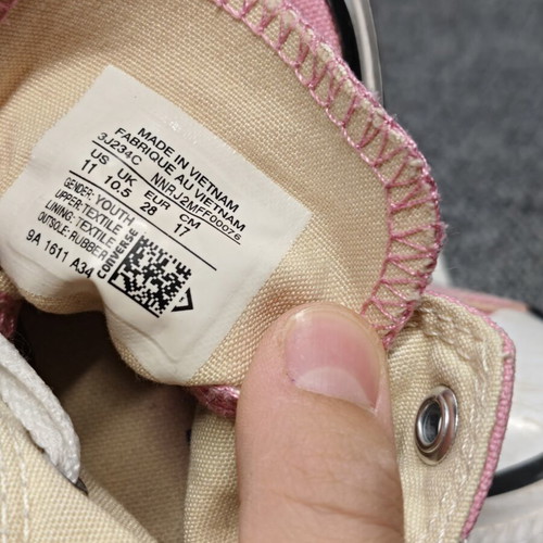 Converse boots used, size 28, pink