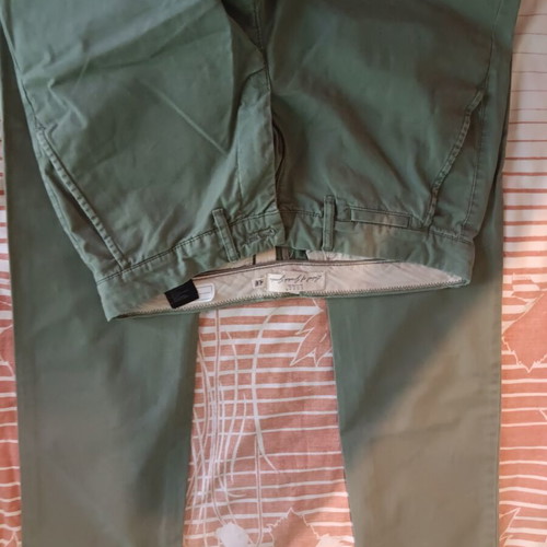H&M l.o.g.g. cotton pants, green, size medium/small