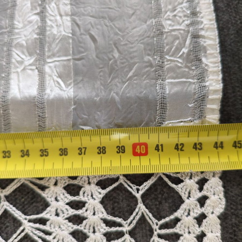 Handmade wedding towel with lace like new