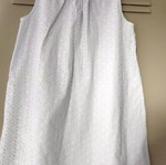White Broderie Sleeveless Dress H&M Conscious Collection size M like new