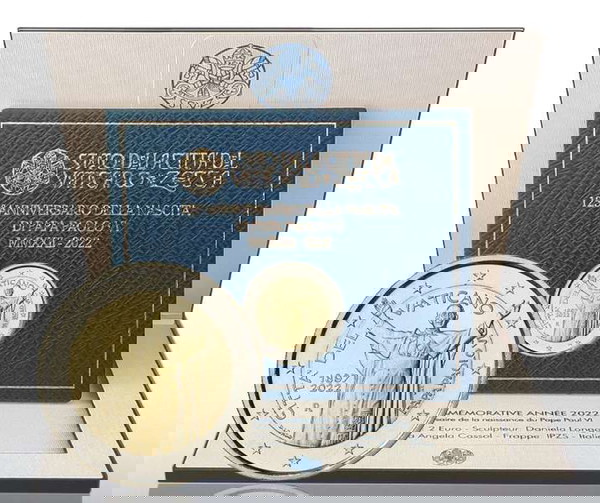  SAC vatikano 2 evro 2022 UNC pavlos st' (blister)