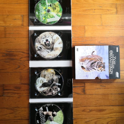 National Geographic 7-set used DVDs with animals and plants