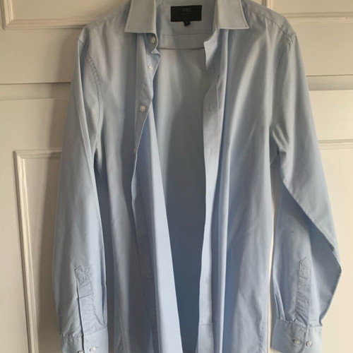 Marks & Spencer Men's Slim Fit Shirt Sky Blue Like New