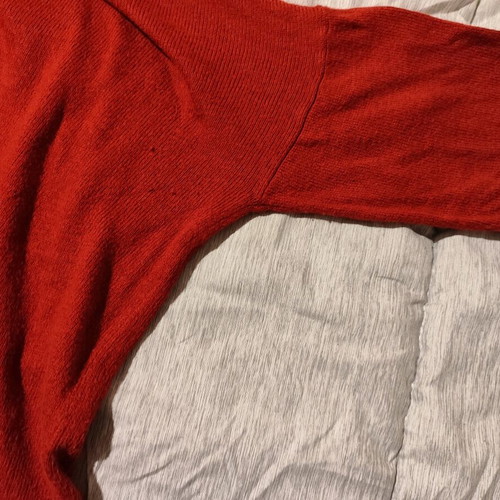 Bershka red long-sleeve shirt like new, size M
