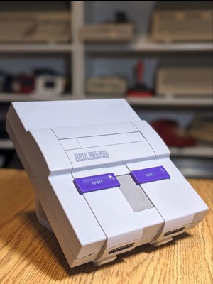 Οριζόντια βάση στήριξης Super Nintendo SNES, μαύρη