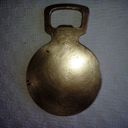 Vintage brass bottle opener Haldengut Bier like new