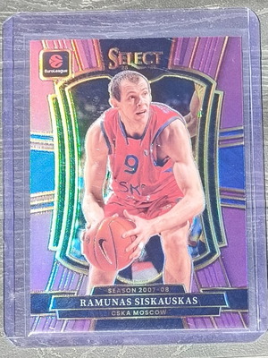 Ramunas Siskauskas 2025-26 Panini Select Euroleague Card new