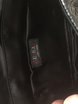 Γυναικεία τσάντα ώμου μεταχειρισμένη Achilleas Accessories μαύρη με ασημένια αλυσίδα
