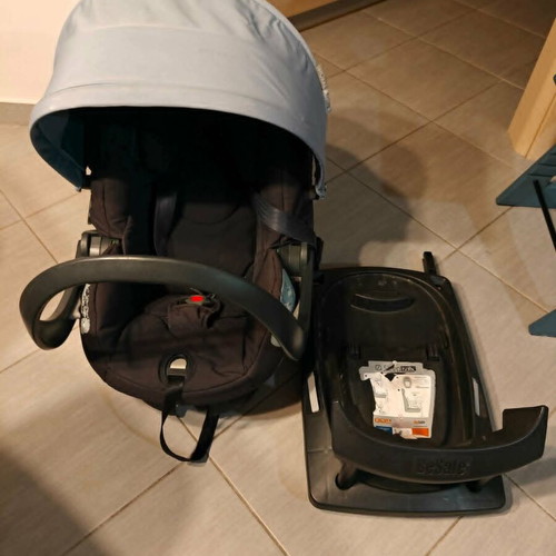 Stokke Xplory stroller complete set used with car seat and accessories