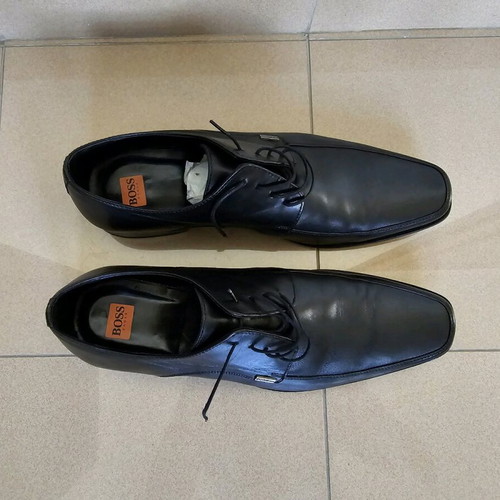 Boss classic leather lace-up shoes
