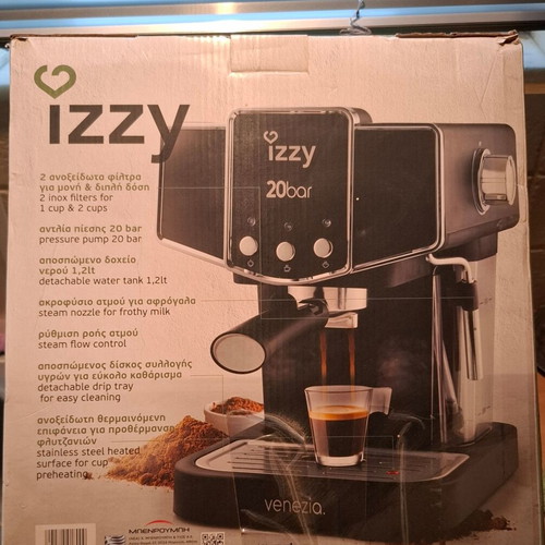 Izzy Venezia IZ-6001 Espresso Machine 1100W 20bar Pressure