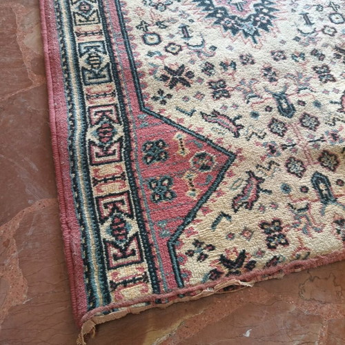Vintage Egyptian rug used, 1970s, runner 2.00m x 75cm