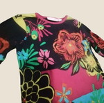 Boho style colorful long sleeve blouse for girls 4-5 years