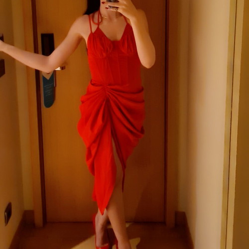 Red dress new, size XS