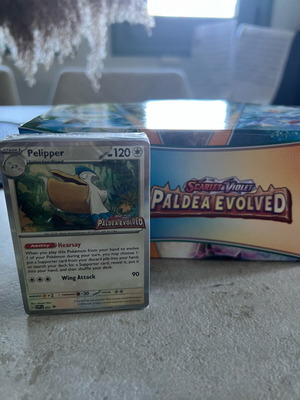 Pelipper SVP 022 Pre Release Stamped Promo Card Paldea Evolved like new