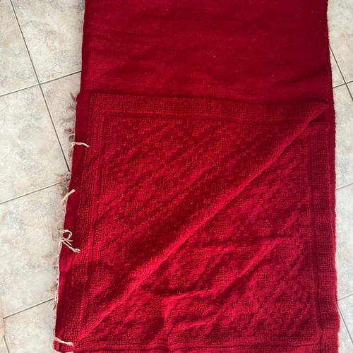 Handmade red all-wool kilim new 2.5x1.6m