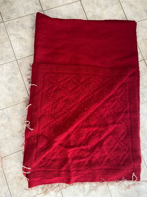Handmade red all-wool kilim new 2.5x1.6m