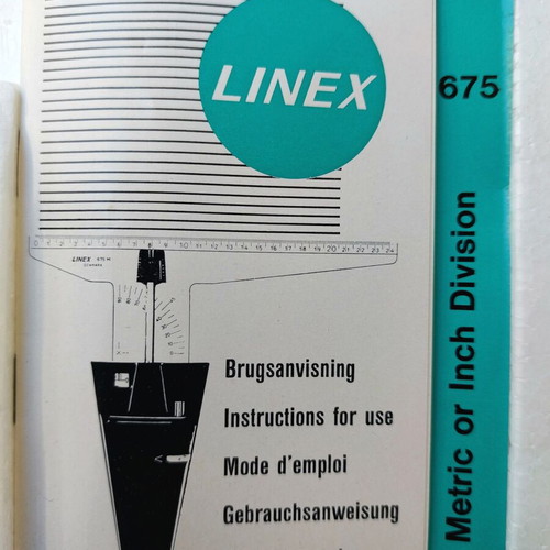 Linex 675 Automatic Line Spacer vintage collectible from Denmark