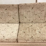 Three-seater sofa with pull-out bed like new