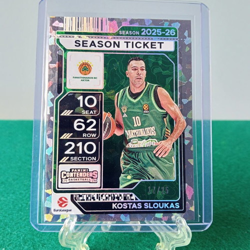 Kostas Sloukas Cracked Ice Season Ticket 17/25 like new