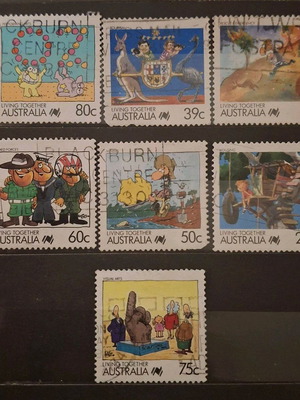 Australia 1988 stamps used