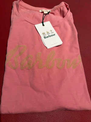 Barbour Κοντομάνικη Μπλούζα Καινούργια Ροζ XXXL