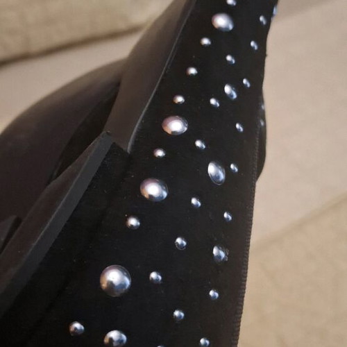 Arte Piedi suede black moccasins like new with studs size 39