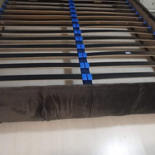 Double bed like new for 160x200 mattress, black
