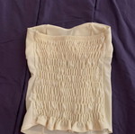 Strapless top used, size Small, white