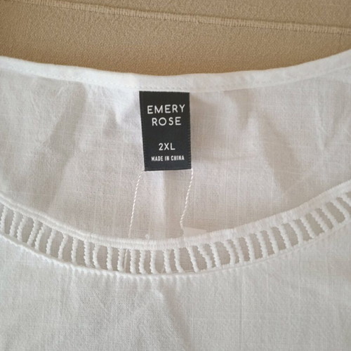 Women's blouse new, white, 2XL