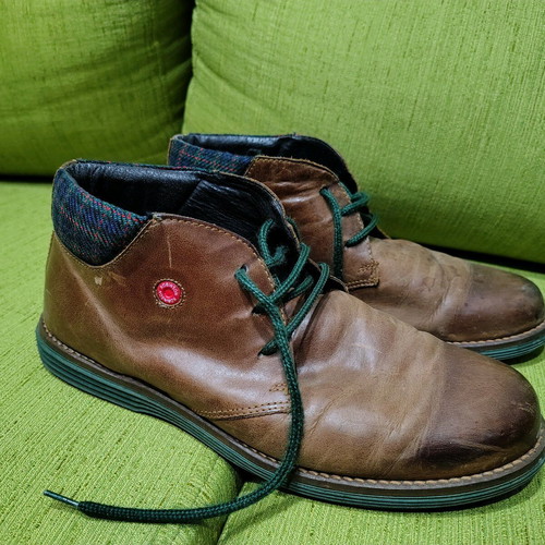 Robinson ankle boots used, brown, size 41 with small tear