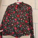 SheX vintage floral women's shirt, size S