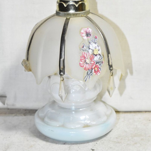 Vintage decorative miniature lamp used with floral motif