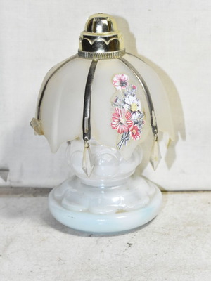 Vintage decorative miniature lamp used with floral motif