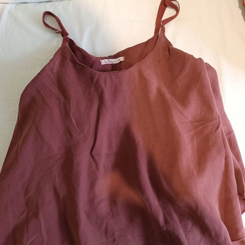 BSB one-piece jumpsuit new, size XS-S, brown and red
