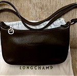  Τσάντα Longchamp Σκούρο Καφέ Δέρμα Αυθεντική!