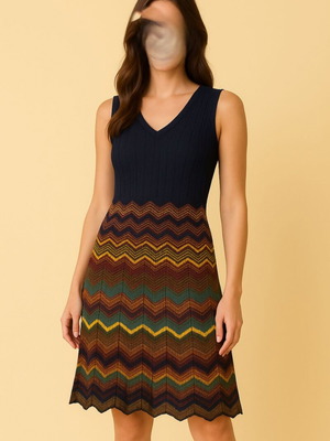 Sisley jersey dress like new, comfortable and elegant, size S