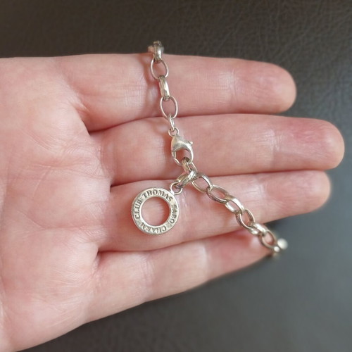Thomas Sabo silver bracelet like new, 925 charm club