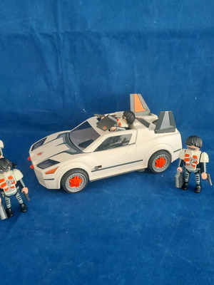 Car 4876 Top Agent secret agent with 4 Playmobil figures used