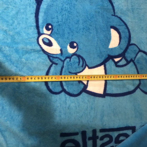 Nestle Vintage baby fleece blanket like new, blue
