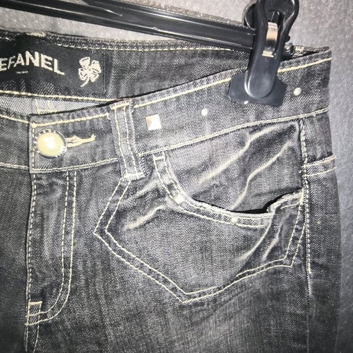 Stefanel Y2K Capri Studded Jeans like new, dark gray