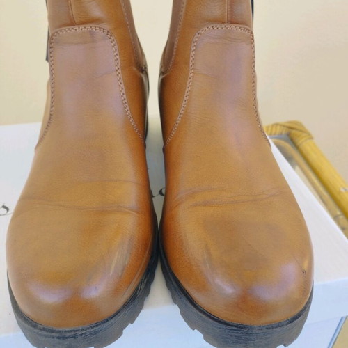 Brown ankle boots used, size 40, comfortable for everyday